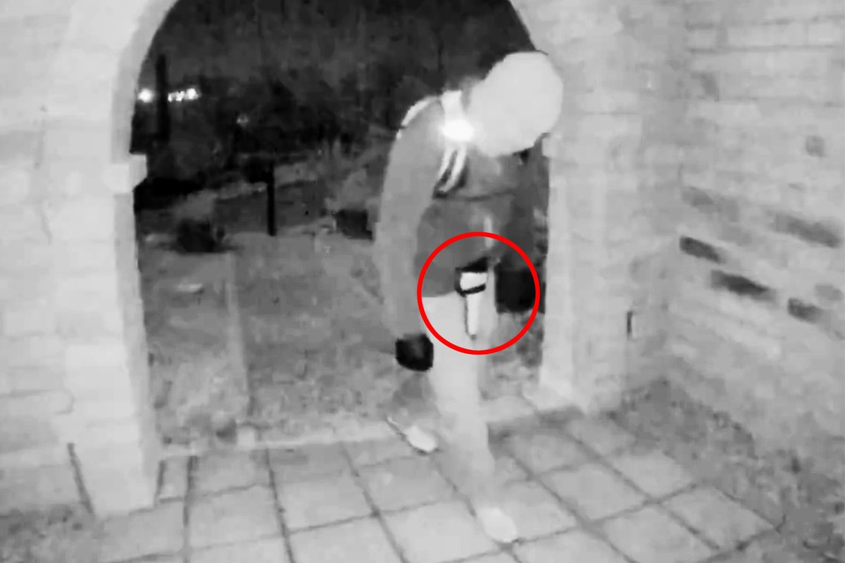 Surveillance still with a circled holster referenced in the investigation